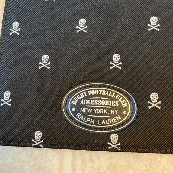 Ralph Lauren Rugby Skull and Crossbones Fabric Folding Travel Frame - Size 5 x 7 - Picture 4 of 5